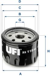 UFI Filtru ulei UFI 23.118. 00 (23.118.00)