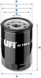 UFI Filtru ulei UFI 23.196. 00 (23.196.00)
