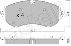 METELLI set placute frana, frana disc METELLI 22-1262-0 (22-1262-0)
