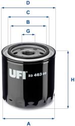 UFI Filtru ulei UFI 23.463. 00 (23.463.00)