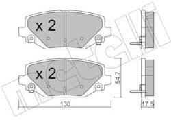METELLI set placute frana, frana disc METELLI 22-0947-0 (22-0947-0)