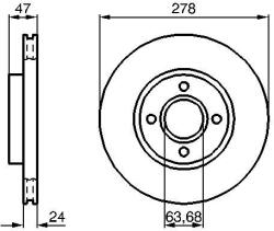Bosch Disc frana BOSCH 0 986 478 427 (0 986 478 427)