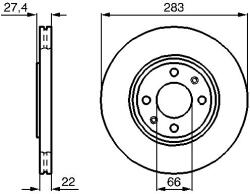 Bosch Disc frana BOSCH 0 986 478 834 (0 986 478 834)