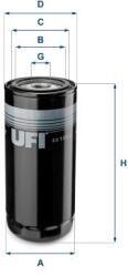 UFI Filtru ulei UFI 23.106. 01 (23.106.01) - automobilus