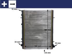 MAHLE Radiator, racire motor MAHLE BEHR CR 2033 000S (CR 2033 000S)