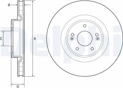 DELPHI Disc frana DELPHI BG9228C (BG9228C)