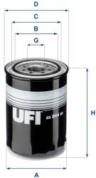 UFI Filtru ulei UFI 23.244. 00 (23.244.00)