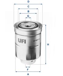 UFI filtru combustibil UFI 24.465. 00 (24.465.00) - automobilus