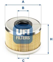 UFI filtru combustibil UFI 26.686. 00 (26.686.00) - automobilus