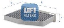 UFI Filtru, aer habitaclu UFI 54.376. 00 (54.376.00)