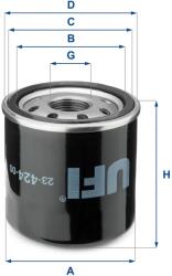 UFI Filtru ulei UFI 23.424. 00 (23.424.00)