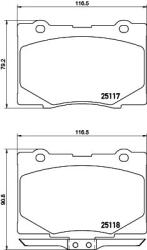 BREMBO set placute frana, frana disc BREMBO PRIME LINE P 28 079 (P 28 079)
