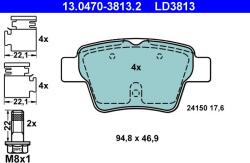 ATE set placute frana, frana disc ATE Ceramic 13.0470-3813.2 (13.0470-3813.2)