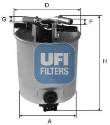 UFI filtru combustibil UFI 55.393. 00 (55.393.00) - automobilus