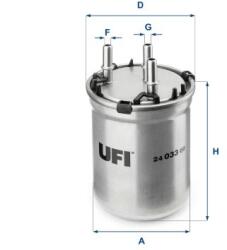 UFI filtru combustibil UFI 24.033. 00 (24.033.00)