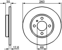 Bosch Disc frana BOSCH 0 986 478 029 (0 986 478 029)
