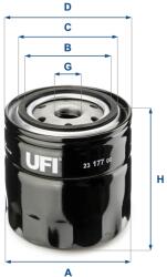 UFI Filtru ulei UFI 23.177. 00 (23.177.00)