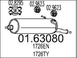 MTS Toba esapament finala MTS 01.63080 (01.63080)