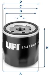 UFI Filtru ulei UFI 23.416. 00 (23.416.00)