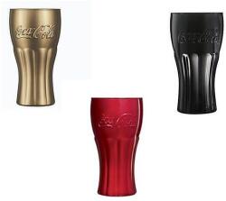 Luminarc COCA-COLA üdítős pohár 370ml LOSE MIRROR Clack, Red, Gold szett (5016413)