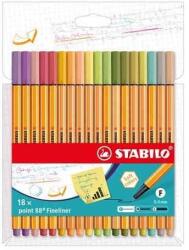 STABILO point 88 tűfilc, 18 db-os készlet (8818-22-5)