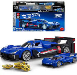 Mattel Brick Shop Hot Wheels Cadillac Project GTP Hypercar építőjáték kisautóval (JFR89) - morzsajatekbolt