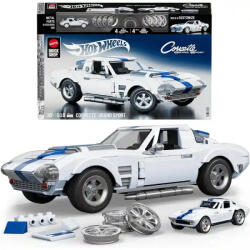Mattel Brick Shop Hot Wheels Chevrolet Corvette Grand Sport építőjáték kisautóval (JGR31) - morzsajatekbolt