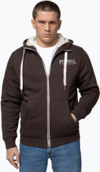 Pitbull West Coast Férfi cipzáras kapucnis pulóver Pitbull Ruffin Detroit Hooded Zip dark chocolate