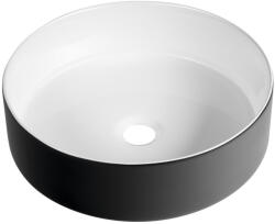 SAPHO Mosdó, Sapho Fiastra kerámia mosdó, fekete 40 cm FT801B - zuhanykabin