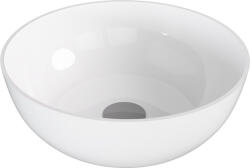 SAPHO Mosdó, Sapho Banera Round öntött márvány mosdó 39 cm, fehér 14337 - zuhanykabin