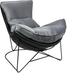 King Home Otilia Stand Fotel Bársony Sötétszürke Modern (MSE011000302.V23)