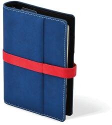 KALENDART Saturnus L225 műbőr kék-piros gyűrűs kalendárium 26SL225-004 (26SL225-004)