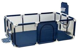  Járóka, biztonságos játszótér, tartós anyagok, kék 2 futballgól