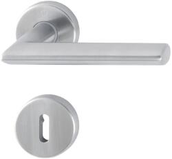 HOPPE Maner pentru usi de interior 40-45mm, Stockholm E1140Z/42KV/42KVS, cu rozete si buton 58, 8mm, PZ, inox, HOPPE (3042716) - constructii-mag