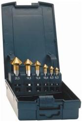 Exact Set tesitoare conice ADVANCED LINE 90°, coada ROTASTOP, TiN, Ø 6.3-25mm, 5 buc, DIN335C, EXACT (50233)