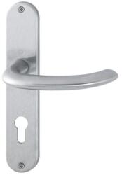 HOPPE Maner pentru usi de interior 35-45mm, Marseille E1138Z/302, cu placa lunga si buton 58, 8/72mm, PZ, inox, HOPPE (3042610) - constructii-mag