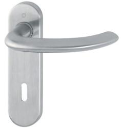 HOPPE Maner pentru usi de interior 35-45mm, Marseille E1138Z/353K, cu placa scurta, 8/72mm, PZ, inox, HOPPE (3042265) - constructii-mag