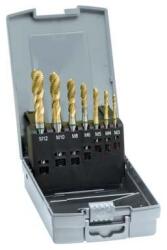 Gühring Set tarozi de masina pentru gauri oarbe, M3-M12, HSS-E PM, stratificat TiN, Tip N, 7buc, GUHRING (9010690040020)