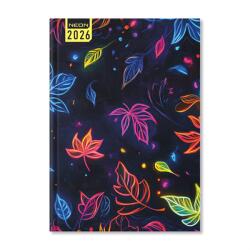 PERIOD Neon Leaf 2026 A5 napi beosztású határidőnapló P4114-3407 (P4114-3407)