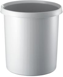 HELIT Cos de gunoi, model The german line, din plastic, 18 l, inaltime 320 mm, Ø 315 mm, gri deschis (H61057.82) - constructii-mag Cos de gunoi
