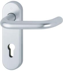 HOPPE Set maner FS-58/353KH/138, Serie Paris, 72/9 mm, PZ, aluminiu F1, pentru usi cu grosime 45-65mm, HOPPE (10725654) - constructii-mag