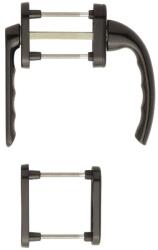 HOPPE Set maner asimetric pentru usa de balcon 63-68mm, seria Tokyo 099KH/66N/U26/0710, 7 mm, PZ, F1F1, HOPPE (8127318) - constructii-mag