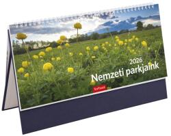 KALENDART 2026 T054 Nemzeti park álló kék asztali naptár 26T542T-004 (26T542T-004)