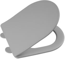 SAPHO WC tető, Sapho Paco slim, soft-close wc ülőke matt szürke PCS1012GR - mozaikkeramia
