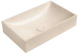 SAPHO Mosdó, Sapho Tarant beton mosdó, 58x36 cm, fehér homokkő AR472 - mozaikkeramia