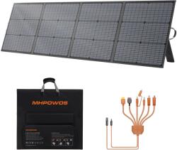  Hordozható napelem, 220 W maximális teljesítmény, 48 V nyitott áramköri feszültség, 40 V maximális tápfeszültség, rövidzárlati áram 6, 0 A, üzemi hőmérséklet -20 és 60 ¬∞C