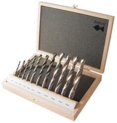 Fisch Set burghie elicoidale pentru lemn Fisch HSS, cilindrica, 4-16mm, 11 bucati (013C00011K01) Burghiu