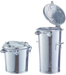  Cos colectare deseuri, din tabla de otel, 35 l, 387 x 490 x 440 mm, Ø 387/305 mm, maner de transport (4040136203209) - constructii-mag Cos de gunoi