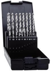 Exact Set burghie pentru metal Exact HSS-Co5, tip N, cilindrica, 1-10mm, 19 bucati (32791) Burghiu