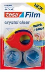 tesa Banda adeziva tesafilm, kristall-klar, cu mini aplicator, transparenta, 10 m x 19 mm, TESA (57859-00000-13)